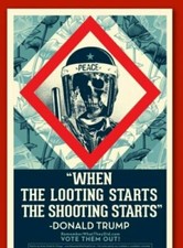 Shepard fairey looting for sale  USA