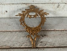ANTIGA COROA DE FLORES FRANCESA ORMOLU FRONTÃO/FOLHA FERRAGEM DE MÓVEIS VINTAGE/GRANDE! comprar usado  Enviando para Brazil
