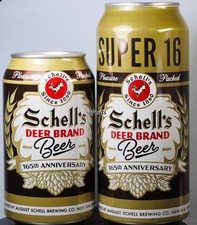 AUGUST SCHELL'S DEER BRAND 165º CONJUNTO LATAS DE CERVEJA NOVO ULM, MINNESOTA ALCE BULL BUCK comprar usado  Enviando para Brazil