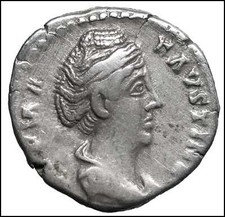 Faustina denario antica usato  Due Carrare