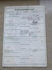 Kfz brief fahrzeugbrief gebraucht kaufen  Niederaichbach