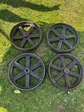 Cast iron wheels for sale  WREXHAM