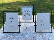 Wedding signs black for sale  Geneva