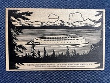 Wooden postcard kalakala for sale  Shoals