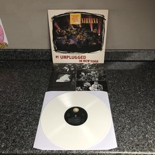 LP WHITE VINYL NIRVANA MTV UNPLUGGED IN NEW YORK GEF 24727 EUROPE 1ST PRESS NM- comprar usado  Enviando para Brazil