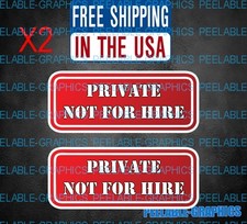 Private hire decal for sale  Long Beach