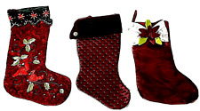 Assorted burgundy christmas for sale  Stuart