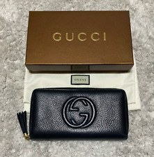 Negociável "ESTADO PERFEITO com CAIXA" GUCCI Soho Intertravamento G Borla Couro Carteira com Zíper comprar usado  Enviando para Brazil