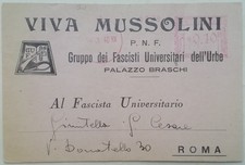 Cartolina viva mussolini usato  Roma