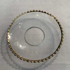 Antiguo collar de cera para velas de vidrio de colección segunda mano  Embacar hacia Mexico