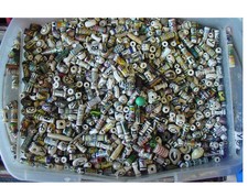 Lote De 100 Pintado À Mão Vintage Misto Cerâmica Peruana Inca pérola soltas-Década De 1980 comprar usado  Enviando para Brazil