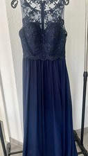 Abendkleid lang blau gebraucht kaufen  Aalen