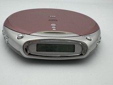 CD player portátil Durabrand CD-855 rosa antiderrapante testado funcionando raro comprar usado  Enviando para Brazil