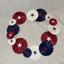 Patriotic metal fan for sale  Harveys Lake