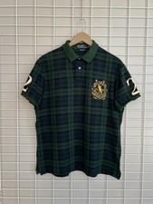 Polo Ralph Lauren relógio preto #2 camisa polo tartan masculina tamanho G colarinho vintage comprar usado  Enviando para Brazil