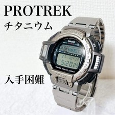 Raro relógio CASIO Pro Trek PRT 610 titânio bom estado de funcionamento, usado comprar usado Raro relógio CASIO Pro Trek PRT 610 titânio bom estado de funcionamento, usado comprar usado  Enviando para Brazil
