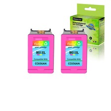 Cartucho de tinta colorida 2PK 901XL CC656AN para HP OfficeJet 4500 OfficeJet 4680 G510g comprar usado  Enviando para Brazil