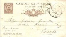 B025 cartolina postale usato  Fontanellato