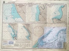 Usado, Mapa gráfico Admiralty 3448 PLANOS EM ANGOLA BAIXOS DA COBRA PORTO N'ZETO BAIA DANDE comprar usado  Enviando para Brazil