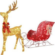 Lighted christmas decorations for sale  SALFORD
