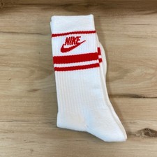 Usado, Meias vintage Nike Crew adulto grande EUA 80s listradas Swoosh branco vermelho comprar usado  Enviando para Brazil