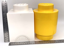 Lego armazenamento de tijolos 2 recipientes 1 botão empilhável amarelo cabeça redonda branco quadrado  comprar usado Lego armazenamento de tijolos 2 recipientes 1 botão empilhável amarelo cabeça redonda branco quadrado  comprar usado  Enviando para Brazil