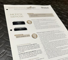MCINTOSH MCD751 & MDA700 HOLOFOTE DE MERCHANDISING ORIGINAL J01098 comprar usado  Enviando para Brazil