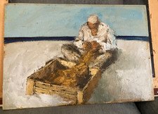 Olio cartone attributo usato  Cagliari