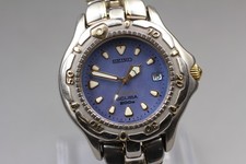 Usado, Vintage 1985 [Exc+5] SEIKO Scuba 200m 7N35-6120 Relógio de Mergulhador Titânio Azul JAPÃO comprar usado  Enviando para Brazil