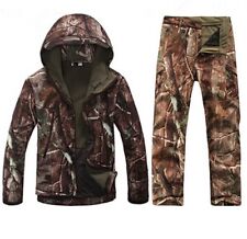 Nuevo Hombre Caza Camuflaje Ropa Impermeable A prueba de viento Chaqueta y Pantalones con Capucha  segunda mano  Embacar hacia Mexico
