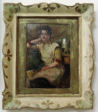 Dipinto olio cartoncino usato  Roma