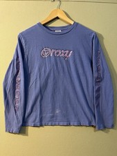Camisa Vintage Anos 90 Roxy Surf Manga Longa Tamanho X-Grande Violeta Surf Antiga comprar usado  Enviando para Brazil