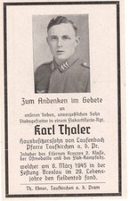 Sterbebild death card gebraucht kaufen  Deutschland