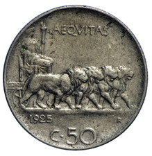 Centesimi 1925 leoni usato  Guidonia Montecelio