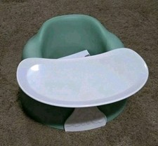 Assento de chão infantil Bumbo cadeira de bebê com arnês ajustável e bandeja verde comprar usado  Enviando para Brazil
