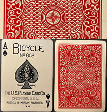 Baralho de pôquer antigo USPCC c1907 bicicleta modelo #2 grau médio 52/52, usado comprar usado  Enviando para Brazil
