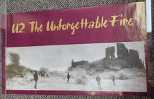 Pôster promocional U2 The Unforgettable Fire 1984 36x20 original vintage comprar usado  Enviando para Brazil
