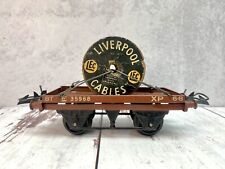 Usado, Vintage Hornby "Liverpool Cables" "NE" Carro Plano Calibre 0 com Cabo Tambor comprar usado  Enviando para Brazil