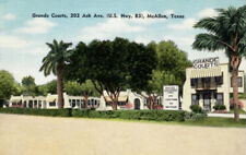 Postal de McAllen Texas TX, Grande Courts Motel, Roadside America segunda mano  Embacar hacia Argentina