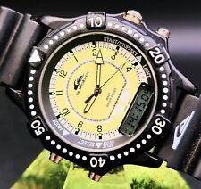 Vintage QUICKSILVER 1990 Relógio Masculino de Quartzo Claro Temporizador de Data GMT com Orig. Pulseira comprar usado Vintage QUICKSILVER 1990 Relógio Masculino de Quartzo Claro Temporizador de Data GMT com Orig. Pulseira comprar usado  Enviando para Brazil