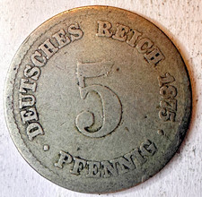 Pfennig 1875 deutsches gebraucht kaufen  Meißen