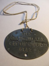 Erkennungsmarke wehrmacht 2 gebraucht kaufen  Lehre