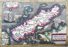 Indonésia, Cingapura, Malásia, Sumatra, Bertius/Hondius, 1618, Sumatra Insula comprar usado  Enviando para Brazil