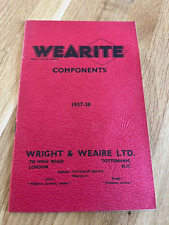 Catálogo componentes wearite 1937 - 38 segunda mano  Embacar hacia Mexico