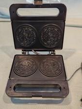 Salton Black Pizzelle Master automático Pizelle Baker com fio funcionando comprar usado  Enviando para Brazil