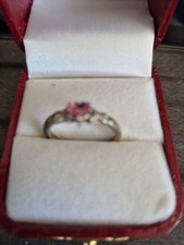 Pink topaz ring for sale  FORDINGBRIDGE