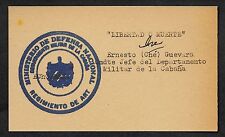 Cartão Che Guevara Cuba autógrafo reimpressão no período original genuíno 1959 3X5  comprar usado  Enviando para Brazil