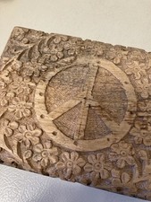 Carved wood peace for sale  Bridger