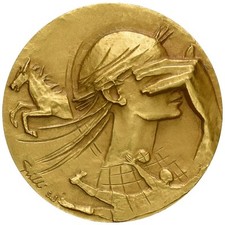 Medaglia dorata anni usato  Italia