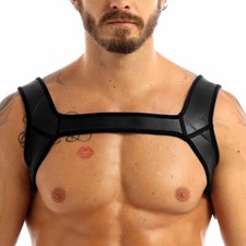 Arnês masculino de náilon no peito do corpo lingerie fantasia elástico suporte de ombro, usado comprar usado  Enviando para Brazil